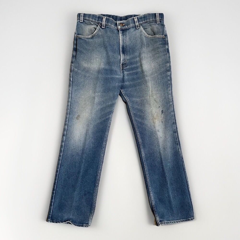 Levi's Men's Straight Jeans - Faded Blue - Rare Black Tab